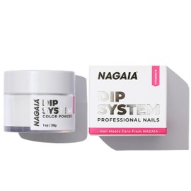 Clear Powder,Premium NAGAIA Clear Dip Powder,Super Fine Dip Clear Build Powder,Natural Nails Repair,No Clumps,Dip Nail Art Design,Dip Glitter Nail,No Bump,For Salon,Home,No UV Curing Need,Last 4 Weeks