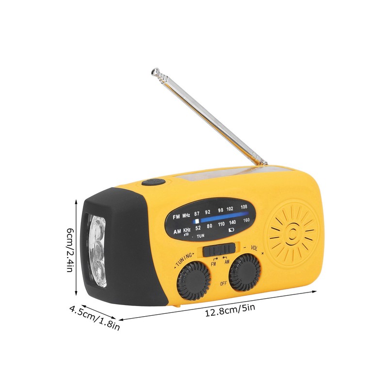 Hand Crank Solar Radio Multifunctional Emergency Radio LED Radio with