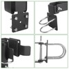 ZUQIAN Chain Link Double Gate Latch for 1-3/8 Inch Gate