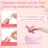 Copkim 38 Pcs Tampon Flask Set Included Tube Flasks Containers