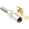 kenable RCA Phono Solder Plug Gold All-Metal Contacts for Audio