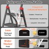 3 Step Ladder, DIAMONDFORGE Folding Step Stool with Wide Anti-Slip