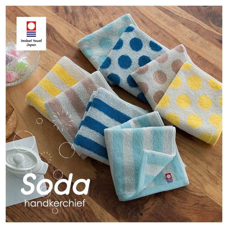 B-PLAID Handkerchief, Towel Handkerchief, Imabari Towel, Set of 2, Made