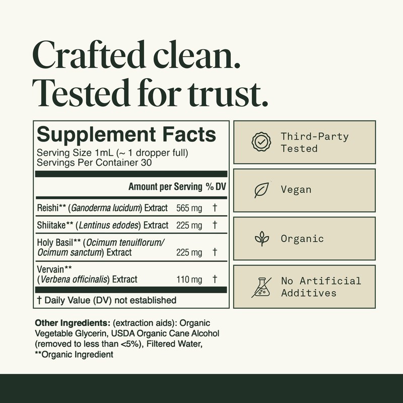 Fantastic Fungi Reishi Mushroom Extract Drops - Chill Elixir Mushroom