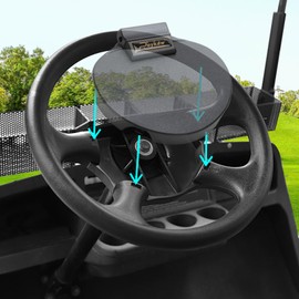 Roykaw Golf Cart Scorecard Holder, Steering Wheel Score Card Holder Compatible with EZGO TXT/RXV/Cushman/2Five/MPT/ST Models, Easy Installation, OEM# 607925