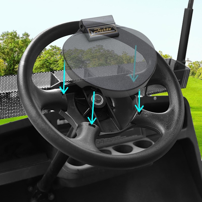 Roykaw Golf Cart Scorecard Holder, Steering Wheel Score Card Holder