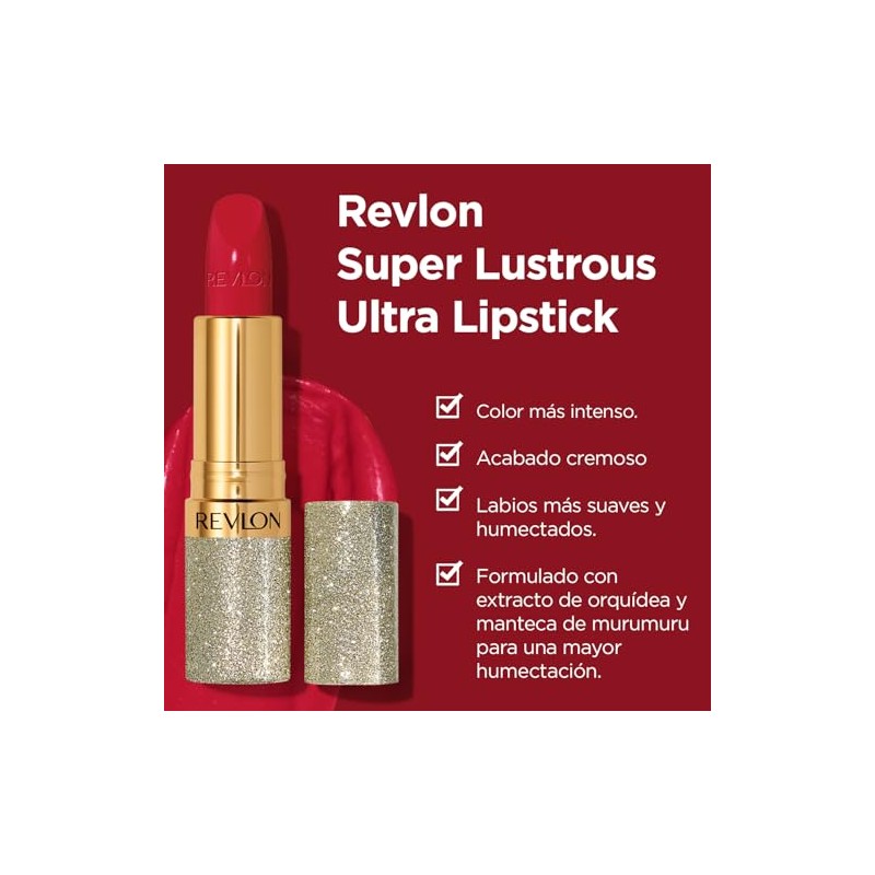 Labial Revlon Super Lustrous Ultra Lipstick tono Sunkissed