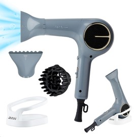 JMW Korean Professional Salon Hair Dryer AIR B with Diffuser & Dryer Stand 1600W - Light Weight, Powerful BLDC Motor, 100% Cool Wind Without Heat, Compact, Low Noise Blow Dryer for Home & Travel