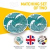 Vinyl Stickers (Set of 2) 30cm - Surf Wave Japanese