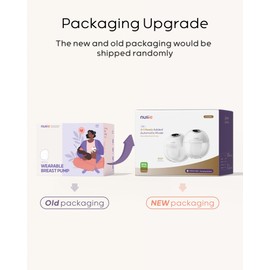 Nuliie Hands-Free Breast Pump S32, Wearable Breastfeeding Pump 4 Modes 9 Levels with 18/21/24MM Flange, Electric Breast Pump Portable, Replaced Pumping Accessories Included (2 Packs, White)