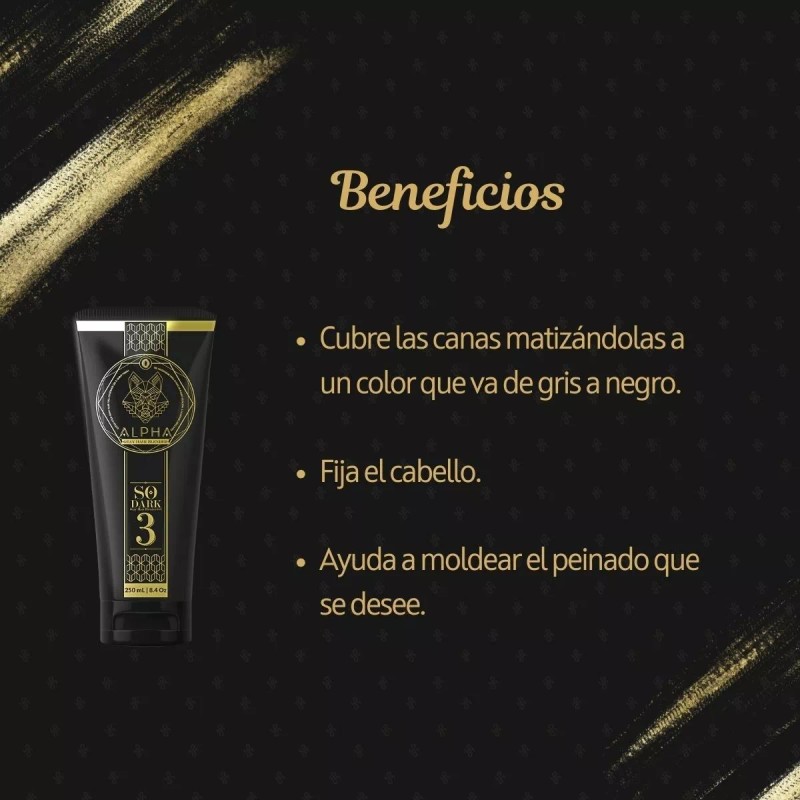 Ouro Gel Matizador P/ Canas Para Caballero Negro De Ouro