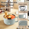 43.9 Oz 1300 ML Microwave Noodle Bowl with Lid &
