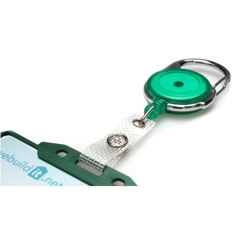 Retractable Keyring extendable ID Holder Work Name Badge Card Premier