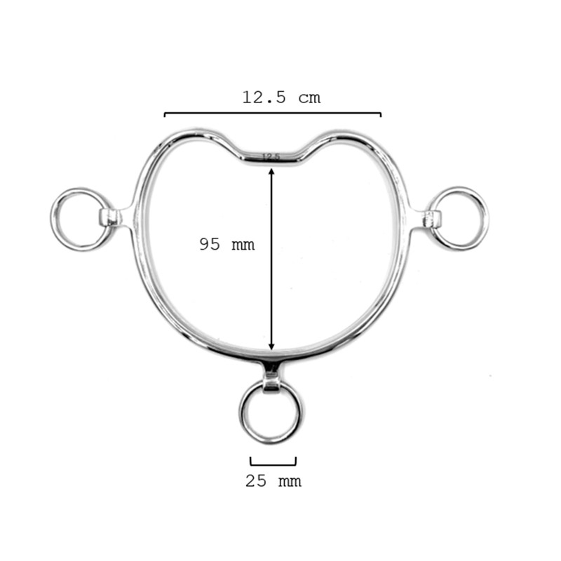 Equine Smile ES0069 Chifney Steiger Stainless Steel Bit (13.5 cm)