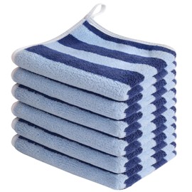 SINLAND Microfiber Facial Cloths Fast Drying Washcloth 12inch x 12inch Absorbent Face Wash Cloth Soft Makeup Remover Cloths