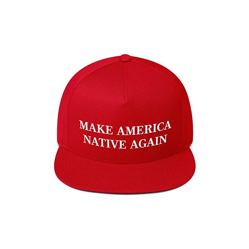 Make America Native Again Hat (Flat Bill) Red