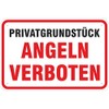'No Fishing Sign Aluminium Composite Sign or Sticker 3 mm