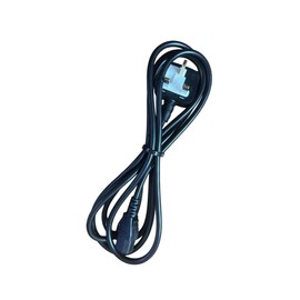 Techjar Quality UK KETTLE LEAD 2.6 Meters UK 3 pin plug (IEC320C13) to female straight connector (BS 1363) UKCA & CE Approved Power Cord for Computers, Household Appliances... 8.5 Feet