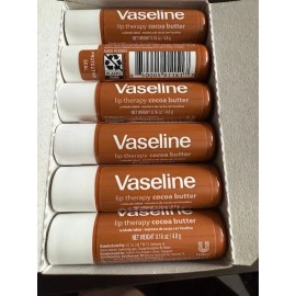 Vaseline 12 Pack Vaseline Lip Therapy Cocoa Butter with Petroleum Jelly 0.16 Oz Full Size