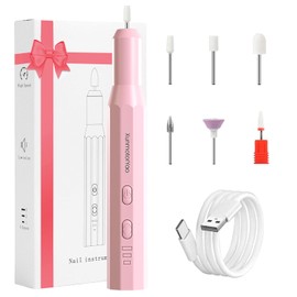 XunmotorYao Professioneller Nagelfräser für elektrische Maniküre und Pediküre, Set elektrische Nagelfeile, Nagelbohrer, für Zuhause und Salon, mit Polierwerkzeug-Set, Rosa