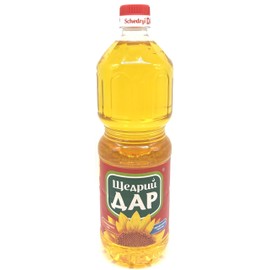 Schedryi Dar Fragrant Unrefined Sunflower Oil Cold Pressed Higher Grade Non GMO 31.1 fl oz / 920 g Product of Ukraine (1 Pack)