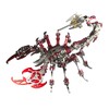 3D Metal Scorpion Model Kit, Red and Silver, DIY Mechanical