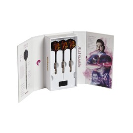 Unicorn Darts Jelle Klaasen World Champion Phase 2 Steel Tip Dart Set, Black/Silver, 20G