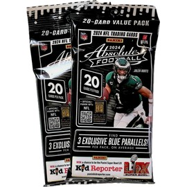 2024 Absolute Football Jumbo Packs - 2 Packs Including 40 Football Cards Total