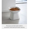 Yamazaki Home Tower Elevated Ceramic Pet Food Bowl - Angled,