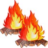 2 Set Fake Fire 12 Inch Tall Artificial Fire Fake