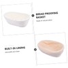 Ciieeo 1 PC Oval Rattan Bread Proofing Basket with Lining