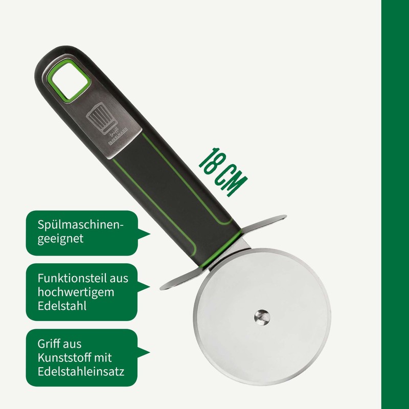 CHEFKOCH Premium Pizza Cutter - Perfect for Pizza, Tarte Flambée