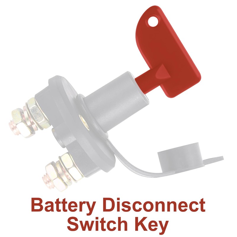 8 Pack Mini Red Keys for Battery Disconnect Isolator Power
