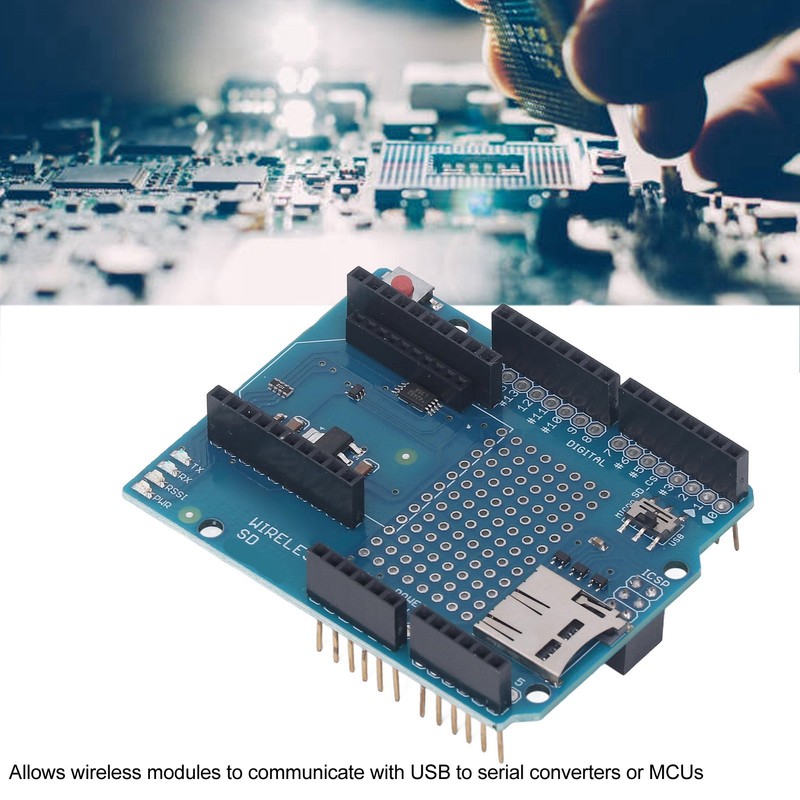Prototype Screw Shield Wireless On Board Storage Card Slot Terminal
