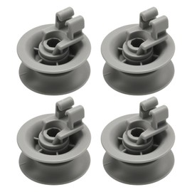 MospdyGear 4 Pcs 611666 Dishwasher Upper Basket Wheel, Dishwasher Racks Practical Dishwasher Lower Basket Wheels, Replacement for Siemens Replacement for Bosch
