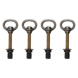 Chinflly 4 PCS Swivel Mirror Screws,Antique Brass Adjustable Mirrors Mounting Bolt Hardware