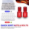 55 Pcs Thread Checker, Nut and Bolt Thread Checker Set