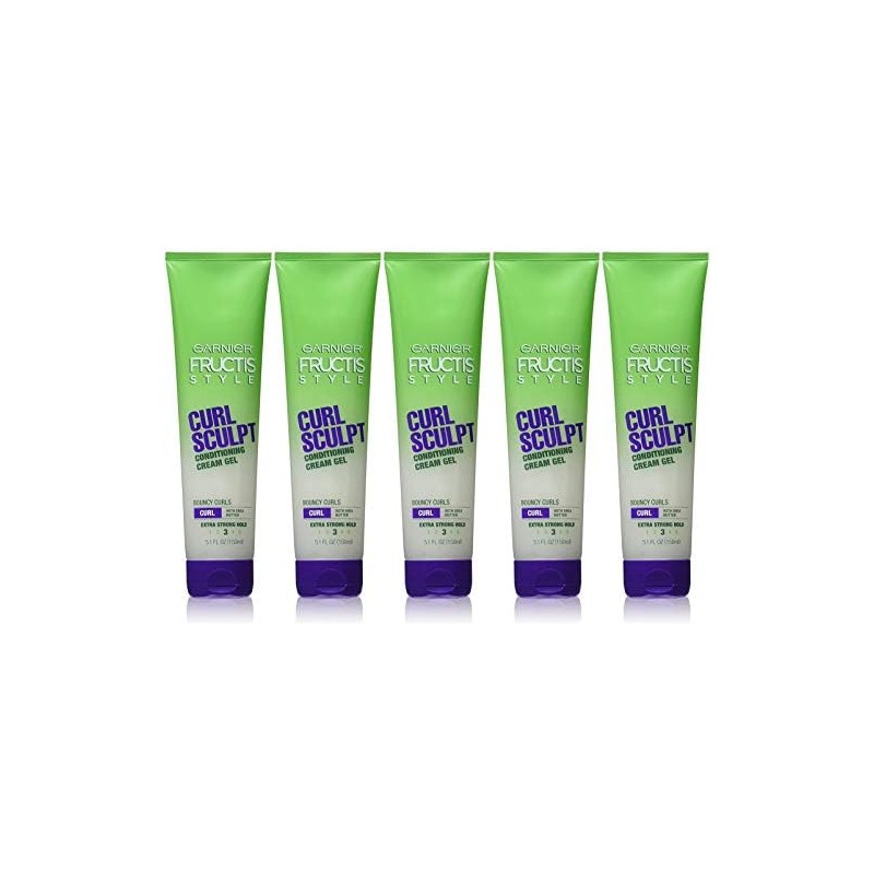 Garnier Fructis Style Curl Sculpting Cream-Gel, Extra Fuerte 5 oz,