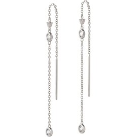Emporio Armani EG3617040 Women's Sterling Silver Earring, Unit size, Sterling Silver, No Gemstone