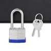 Smilcloud 2 Pack Padlocks with Keys, Long Shackle Padlocks Heavy