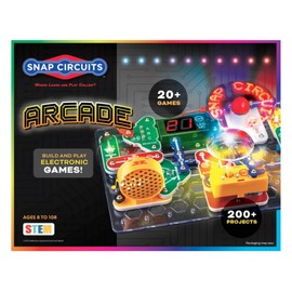 Snap Circuits “Arcade”, Electronics Exploration Kit, Stem Activities for Ages 8+, Full Color Project Manual (SCA-200)