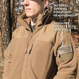Rothco Spec Ops Tactical Fleece Jacket – Warm and Comfortable Cold Weather Coat (US, Alpha, Large, Regular, Regular, Olive Drab)