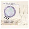 Golf Ball Marker Hat Clip with Pearl Crystal Ball Marker,