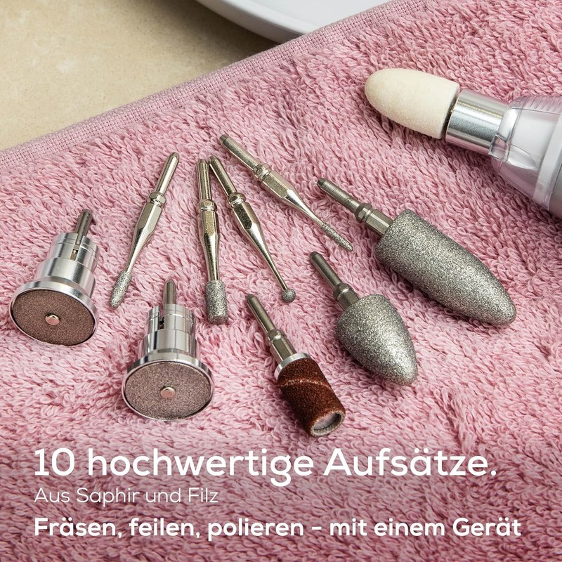 Beurer MP 62 Electric Manicure / Pedicure Set with 10