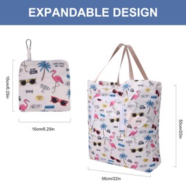 2Pcs Travel Laundry Bags for Dirty Clothes with Handle and Drawstring, Packable Large Laundry Bags for Traveling, Dirty Clothes Travel Bag, Waterproof Laundry Travel Bags for Camp Dorm Swimming