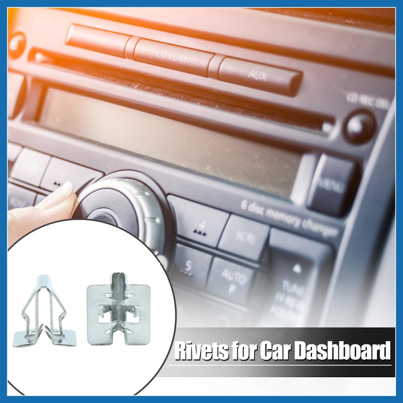 A ABSOPRO 20pcs Universal Car Console Dash Trim Metal Retainer