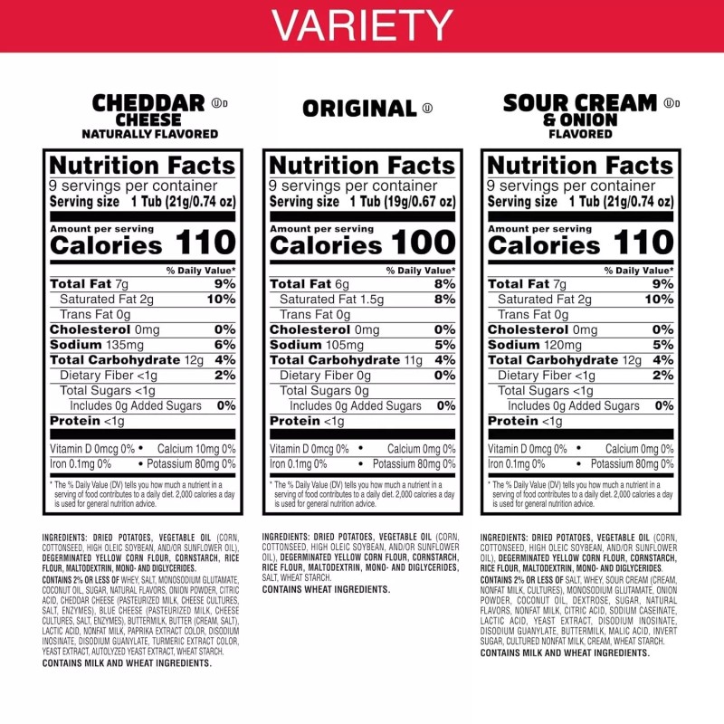 Pringles Potato Crisps Chips, Lunch Snacks, On-the-Go Snacks, 19.3oz Box