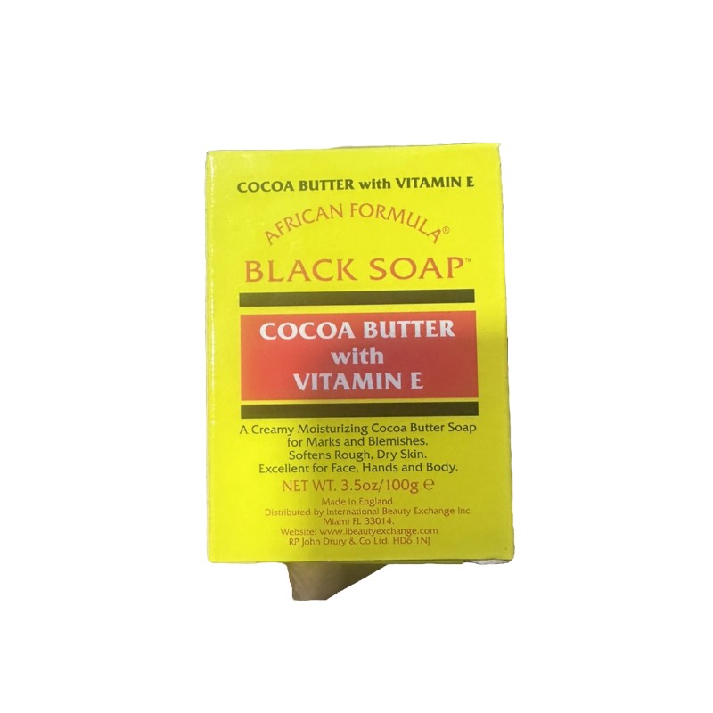 African Formula Black Soap Cocoa Butter with Vitamin E 3.5