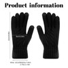 GSrenyu Mens Winter Gloves, Warm Knitted Gloves with Touchscreen, Soft