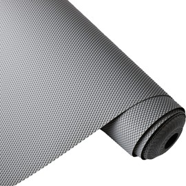 Bloss Shelf and Drawer Liner, Shelf Liners for Kitchen Cabinets (Non-Adhesive)，Waterproof Shelf Liner for Cabinet Shelf Drawer Protection Against Scratches and Moisture Gray 17.7 x 177 Inch